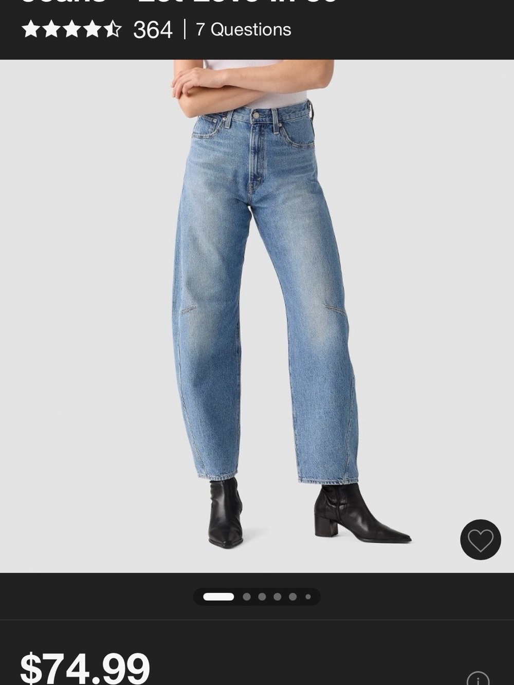 Levi's Women’s Cinch Barrel Jeans-LET LOVE IN